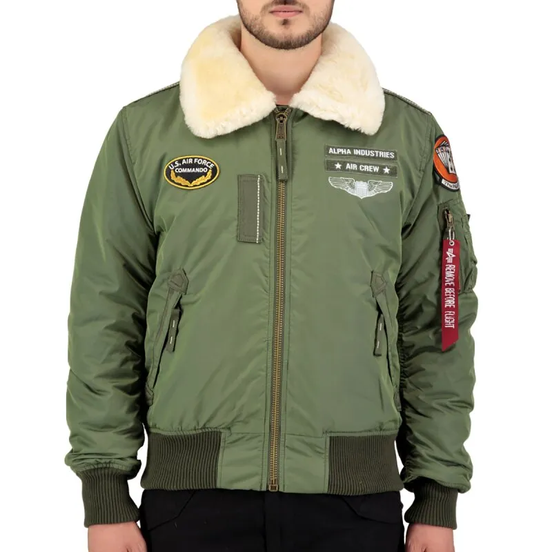 Alpha Industries Herren Bomberjacke Injector III Air Force sage-green