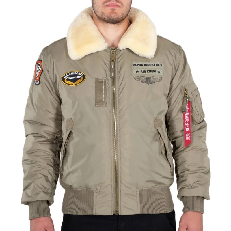 Alpha Industries Herren Bomberjacke Injector III Air Force stratos