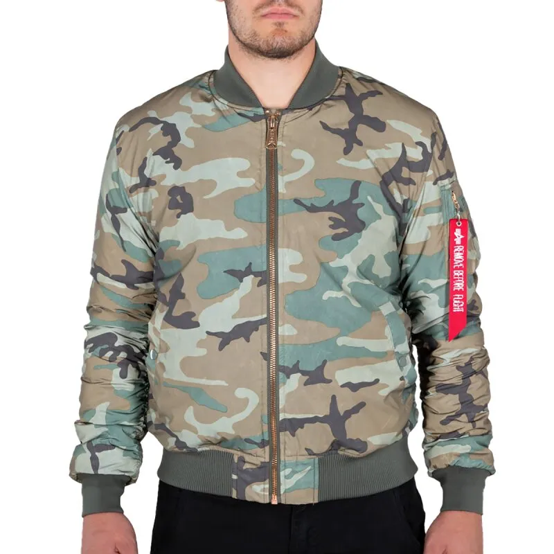 Alpha Industries Herren Bomberjacke MA-1 VF 59 Reflective Camo wdl camo 65