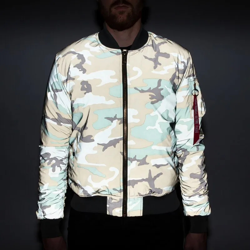Alpha Industries Herren Bomberjacke MA-1 VF 59 Reflective Camo wdl camo 65