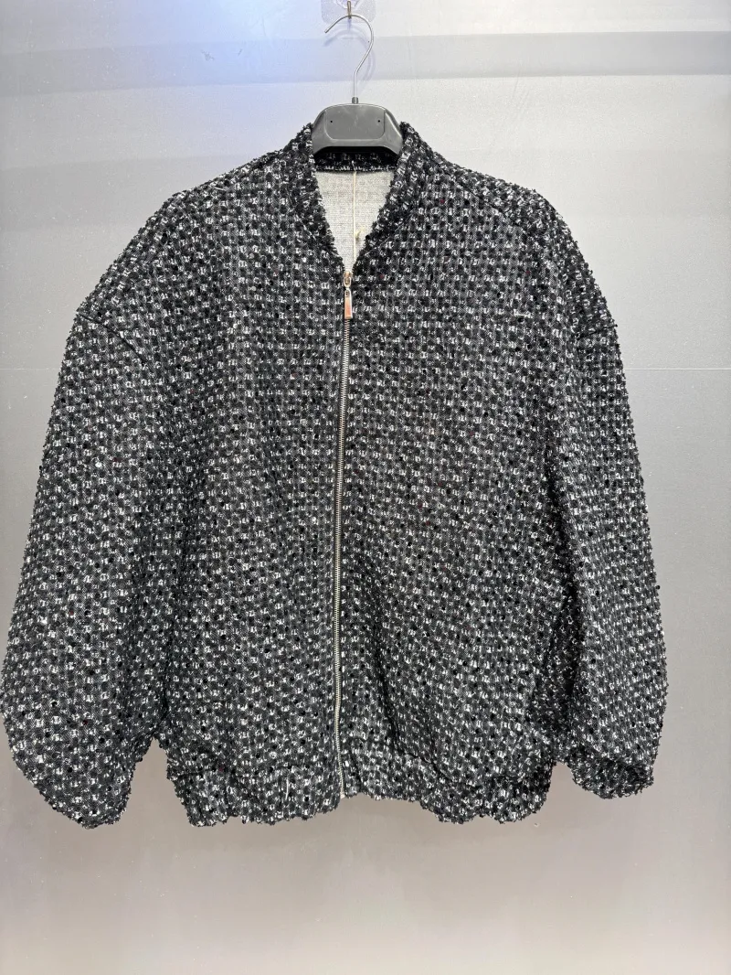 Bomberjacke mit Strasssteinen