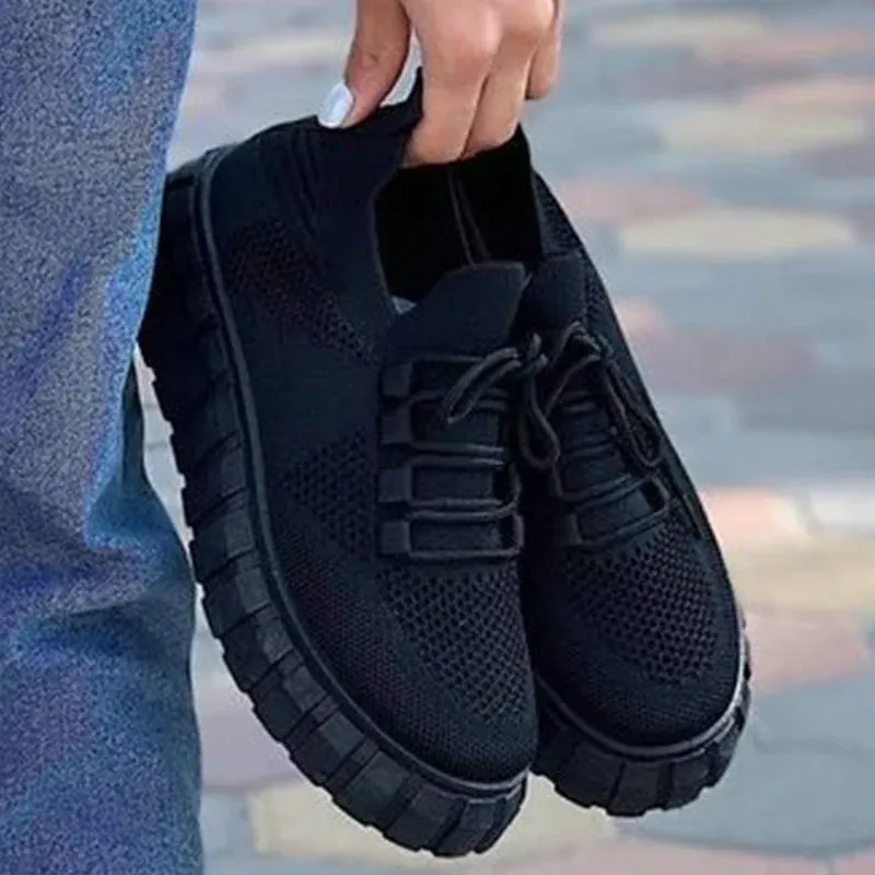 Moveena - Damen Sneaker – Atmungsaktive Sportschuhe mit leichter Sohle und Schnürung