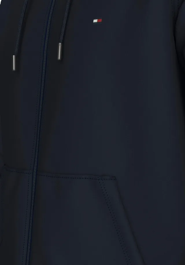 Tommy Hilfiger Big & Tall Sweatjacke »BT-IM NA FLAG LOGO ZP THRU HDY-B«, Grosse Grössen mit Logostickerei online kaufen | Je