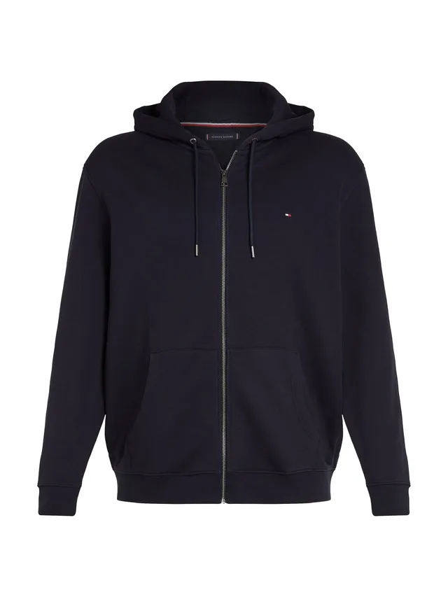 Tommy Hilfiger Big & Tall Sweatjacke »BT-IM NA FLAG LOGO ZP THRU HDY-B«, Grosse Grössen mit Logostickerei online kaufen | Je