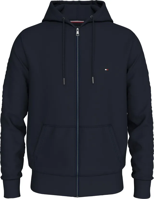 Tommy Hilfiger Big & Tall Sweatjacke »BT-IM NA FLAG LOGO ZP THRU HDY-B«, Grosse Grössen mit Logostickerei online kaufen | Je